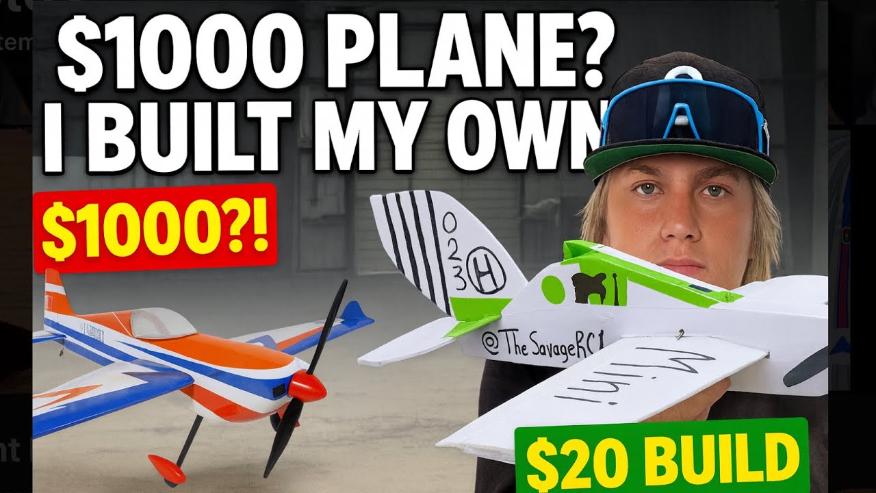 $1000 RC Plane? Nah… I Built This for $20 bucks ✈️😏