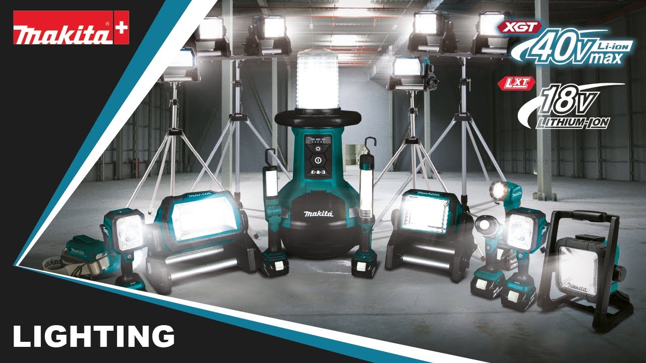Makita Jobsite Lighting - Akku-Baustellenlampen/Lampes de chantier à accu 18V/40Vmax