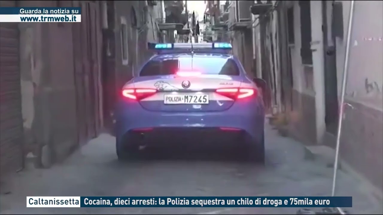 Caltanissetta - Cocaina, dieci arresti: la Polizia sequestra un chilo di droga e 75mila euro