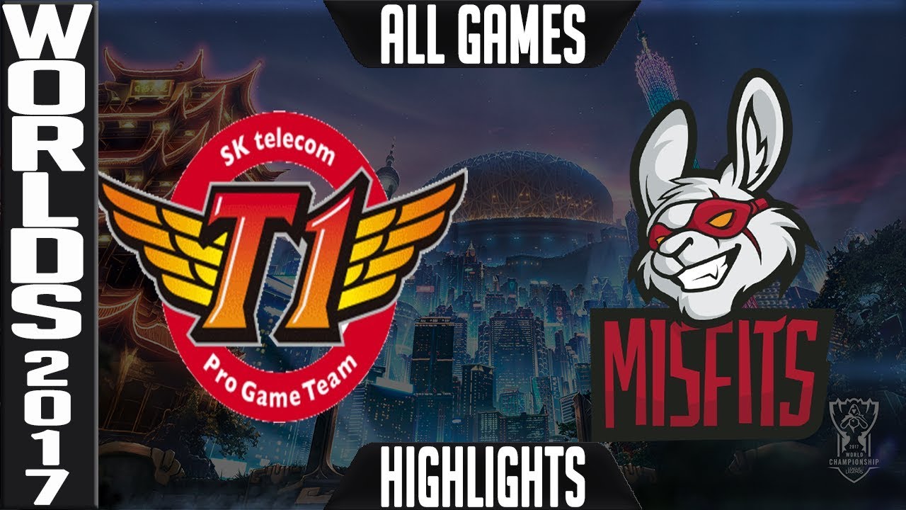 SKT против MF: обзоры ВСЕХ ИГРОВ - ЧМ-2017, четвертьфиналы - SK Telecom T1 против Misfits, ВСЕ ИГРЫ