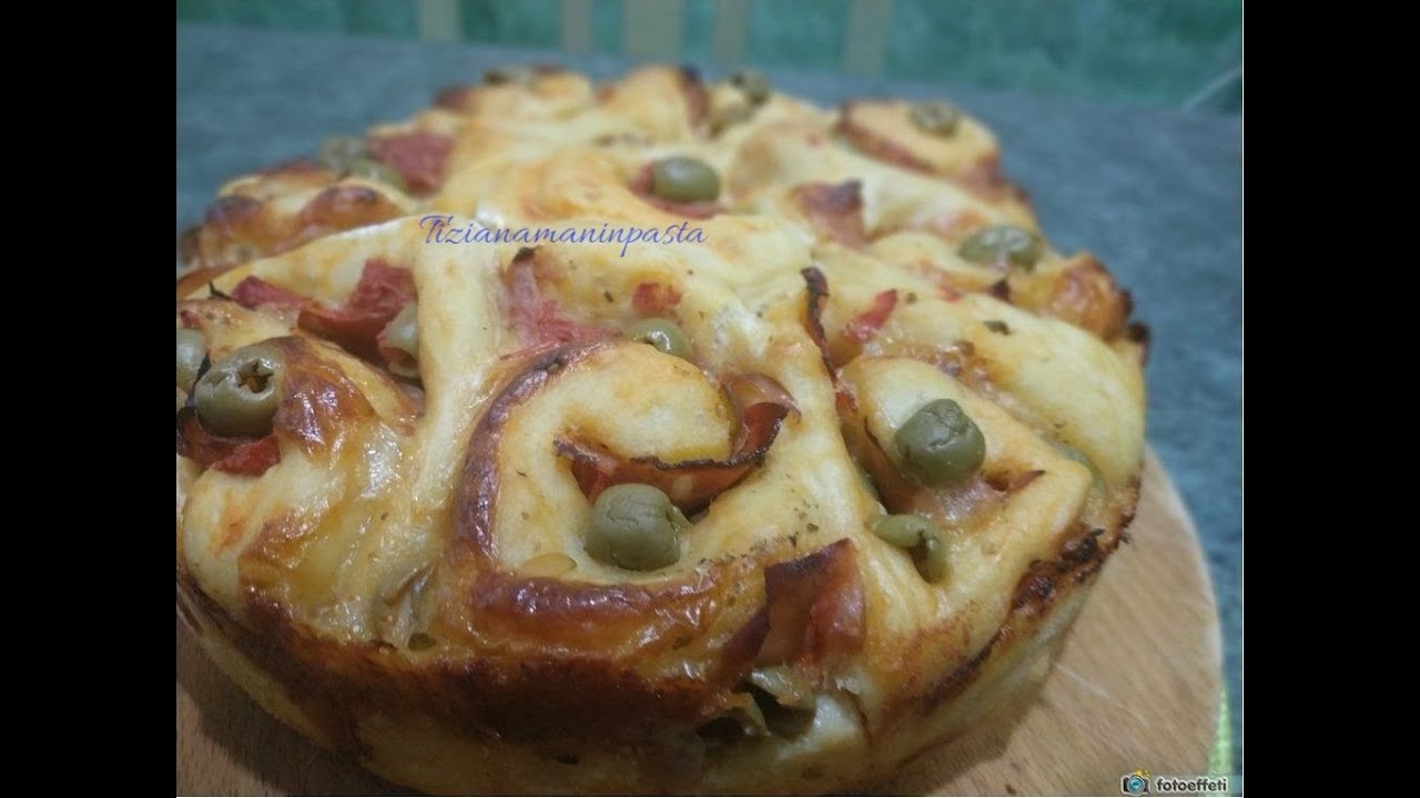 PIZZA TORTA DI ROSE CON LIEVITO MADRE