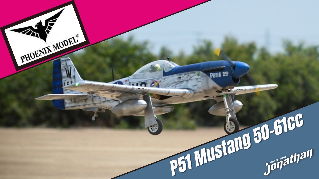 Phoenix Model P51 Mustang 50-61cc Aeromodello riproduzione