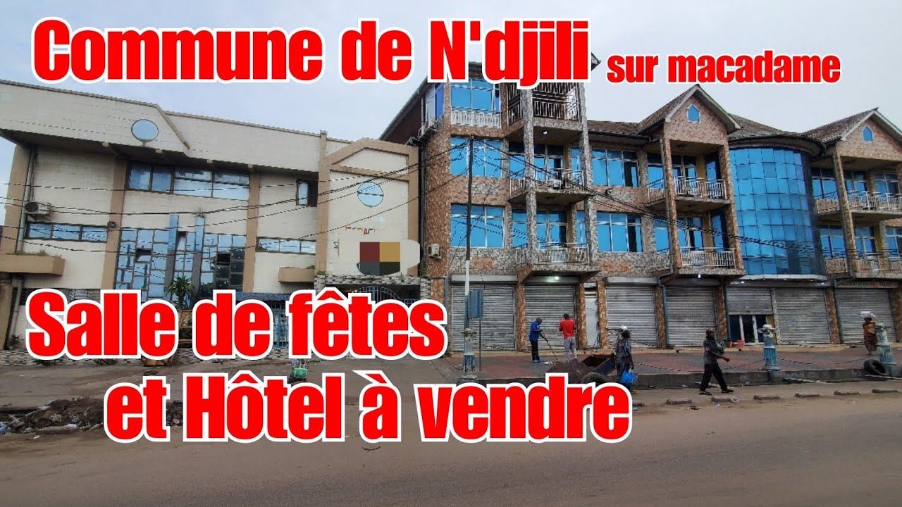 👉HÔTEL ET SALLE DE FÊTES À VENDRE À KINSHASA SUR MACADAME (SUPER ET BON EMPLACEMENT)