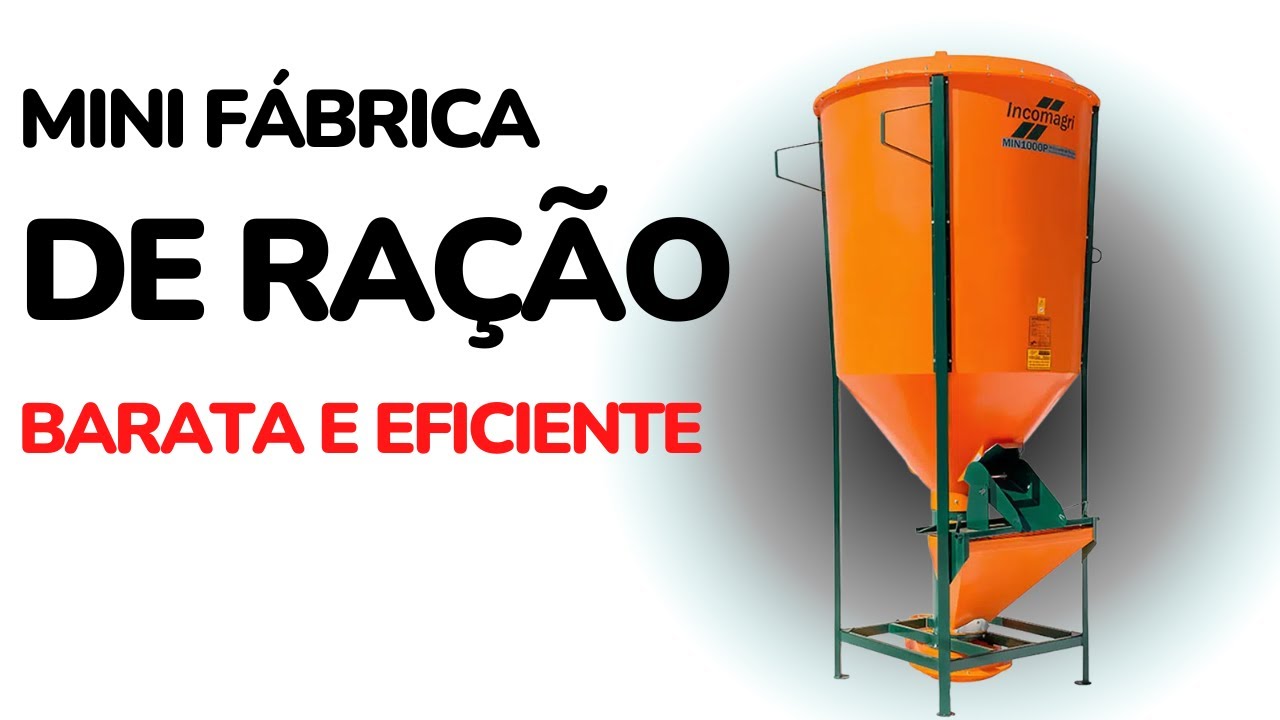 Como montar uma MINI FÁBRICA DE RAÇÃO/ baixo CUSTO e muito EFICIENTE