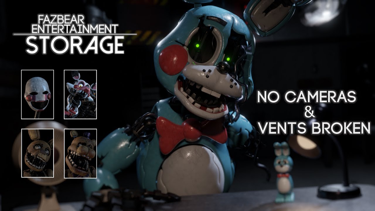Fazbear Entertainement: Storage - 8/20(Golden Freddy) No Vents & Cameras Broken Completed