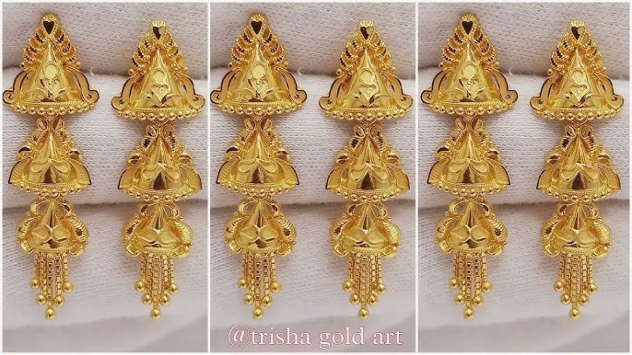 Most Beautiful Gold jhumka 💥💥❤️