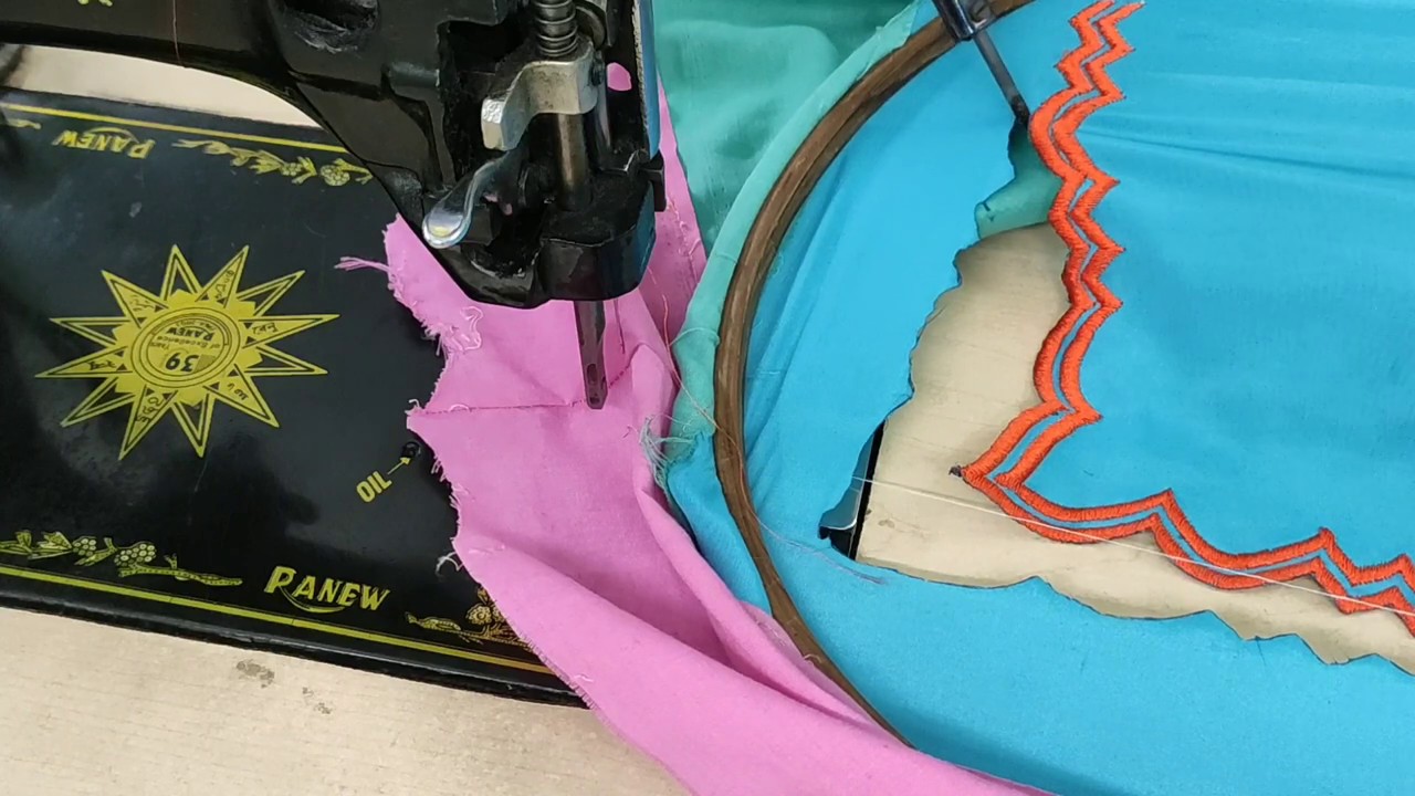 Cutwork design with Machine embroidery for suit and dupatta