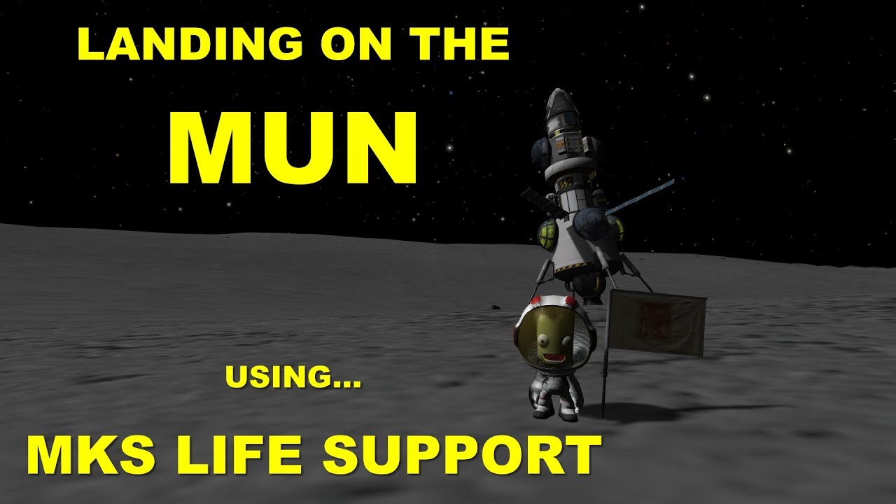 KSP Modded Career #3 &mdash; Посадка на Мун с модами на систему жизнеобеспечения MKS!