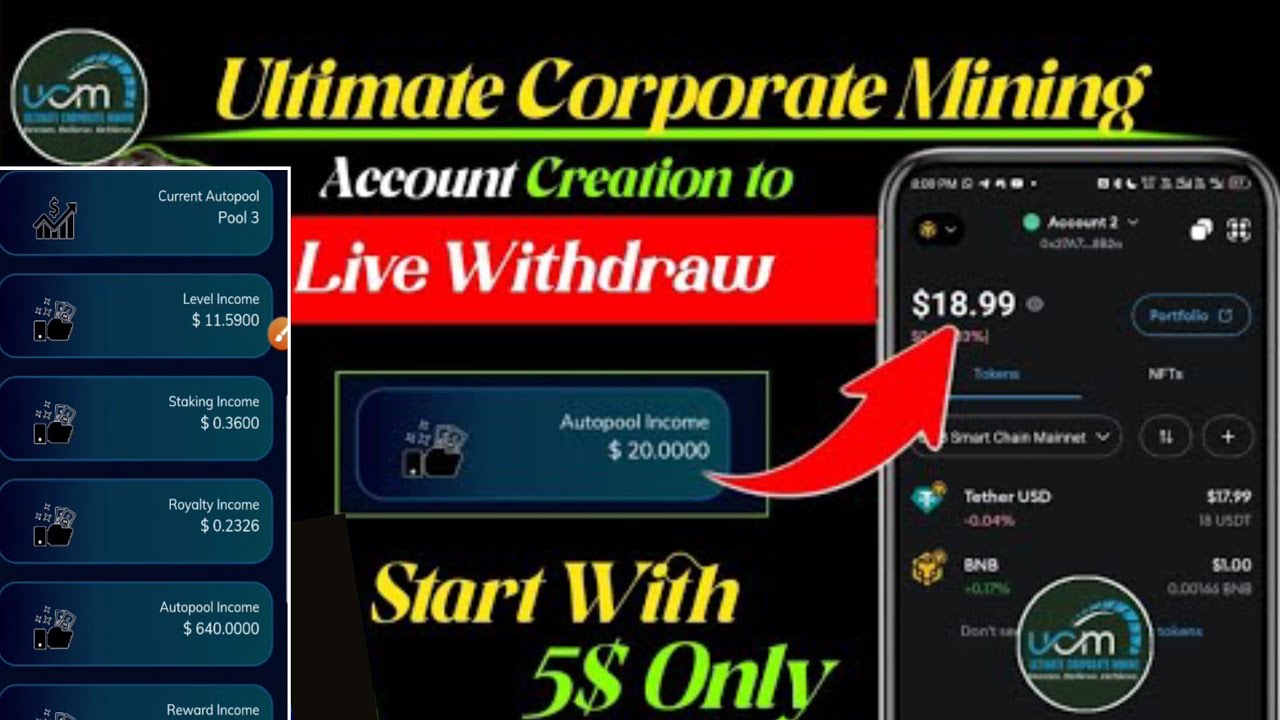 New Earning Project UCM Details | Ultimate Corporate Mining Project Details | Earn Money from UCM .