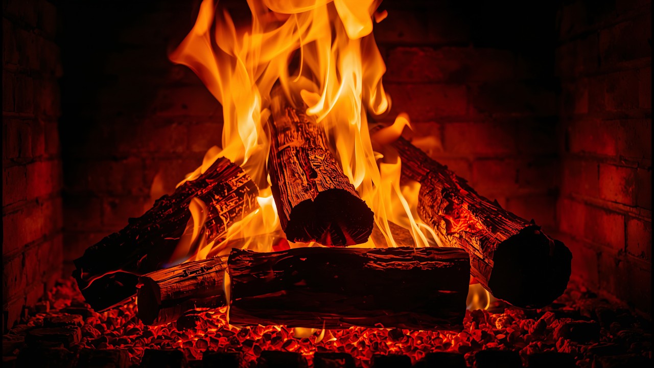 24 Hours of Christian Music to CALM Your Soul | Peaceful Music with Crackling Fire🔥