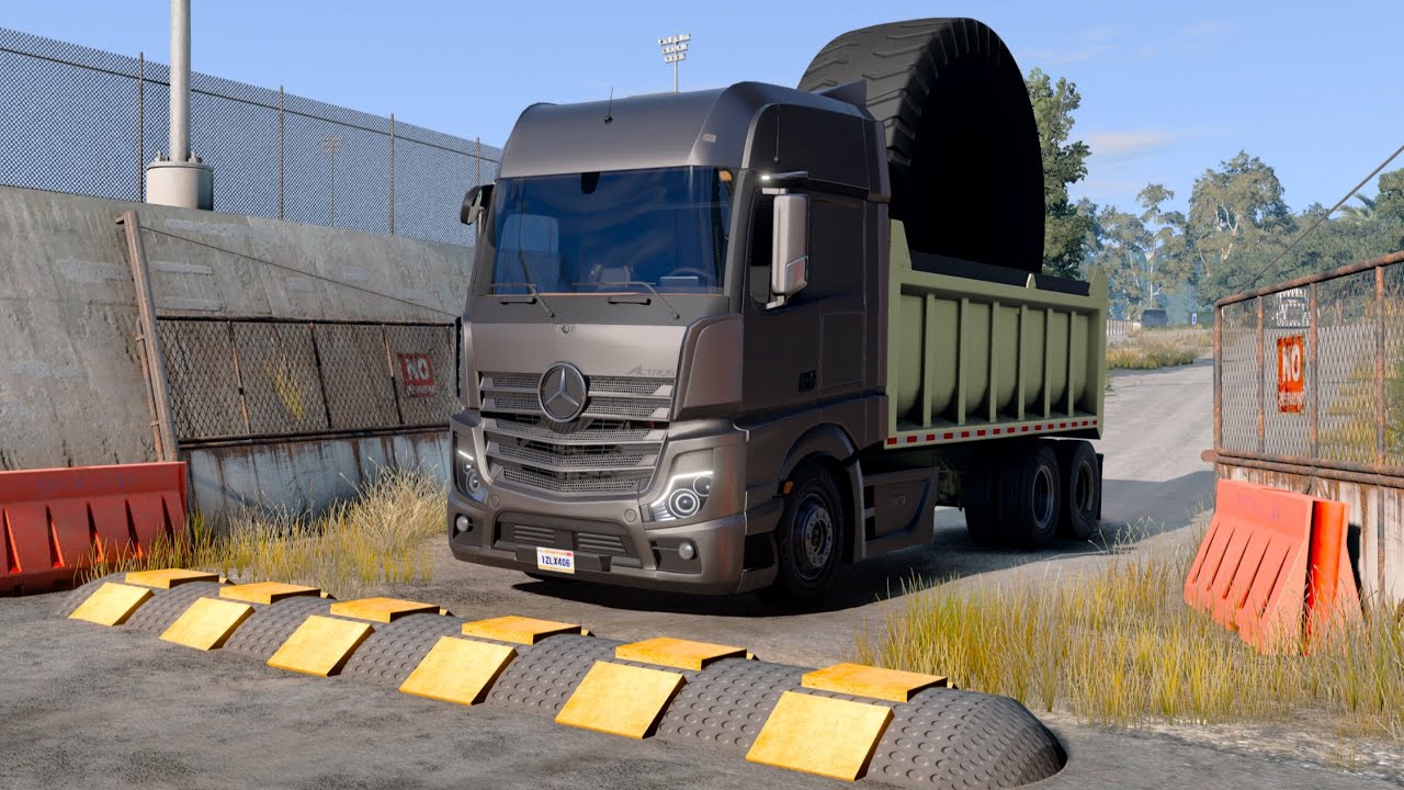 Trucks vs Speedbumps #39 | BeamNG Drive | TruckBumps