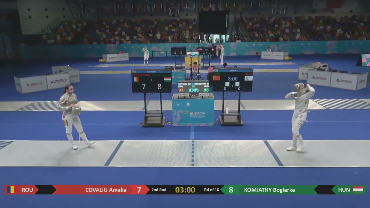 Wuxi Worlds 2025 CWS - L16 - Amalia Covaliu ROU v Boglarka Komjathy HUN