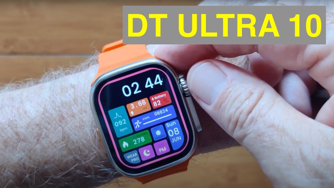 DTNo.1 DT ULTRA 10 Apple Watch Ultra Shaped BT Call 4GB Music always-on Smartwatch: Unbox & 1st Look