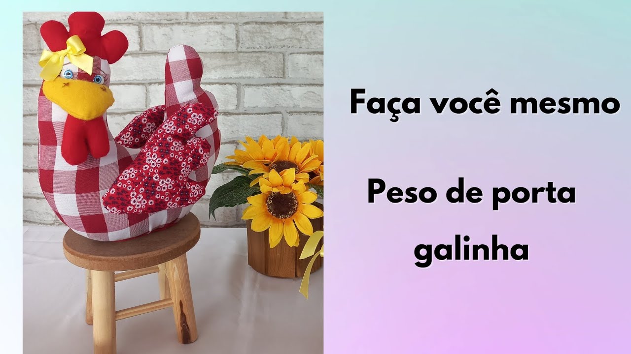 Faça você mesmo! peso de porta fuxico... #artesanato #decoração #façavocêmesmo #pesodeporta