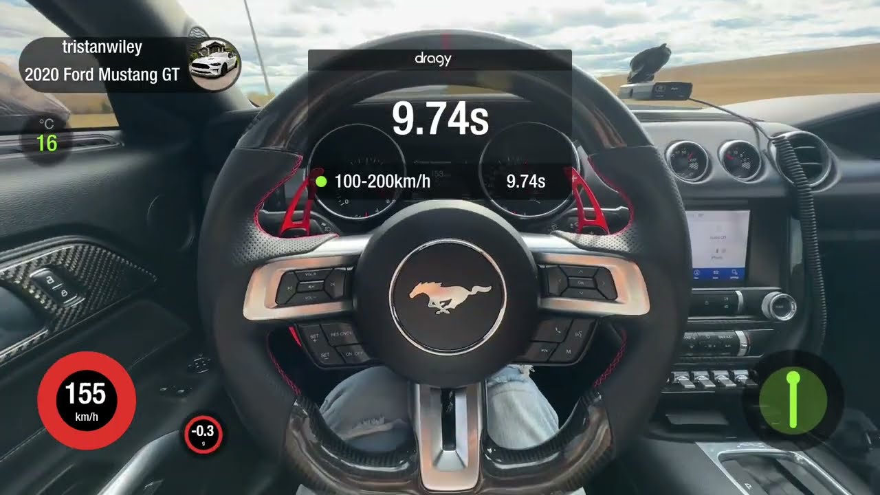 Mustang GT 10 Speed 100-200km/h Dragy Pull