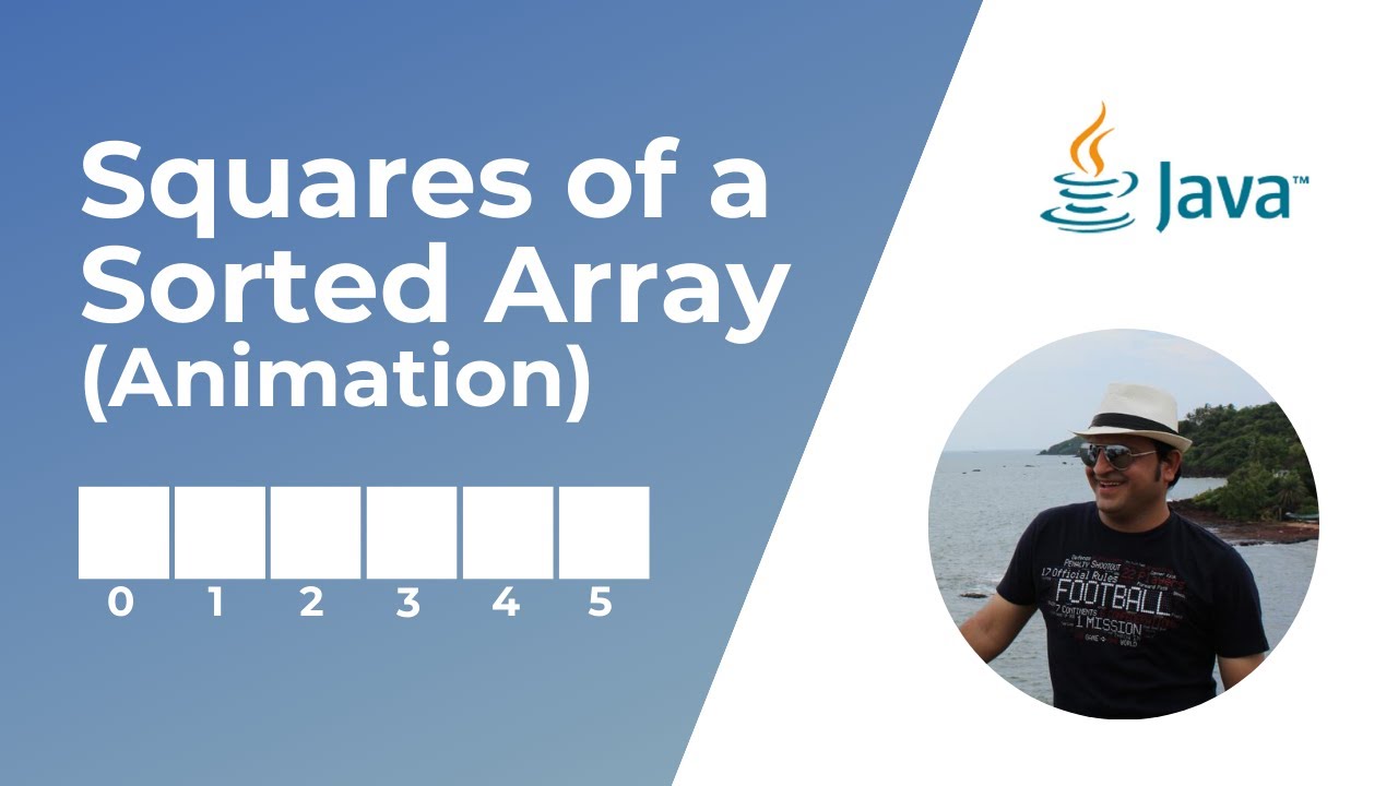 Squares of a Sorted Array | Animation | Coding Interview Question