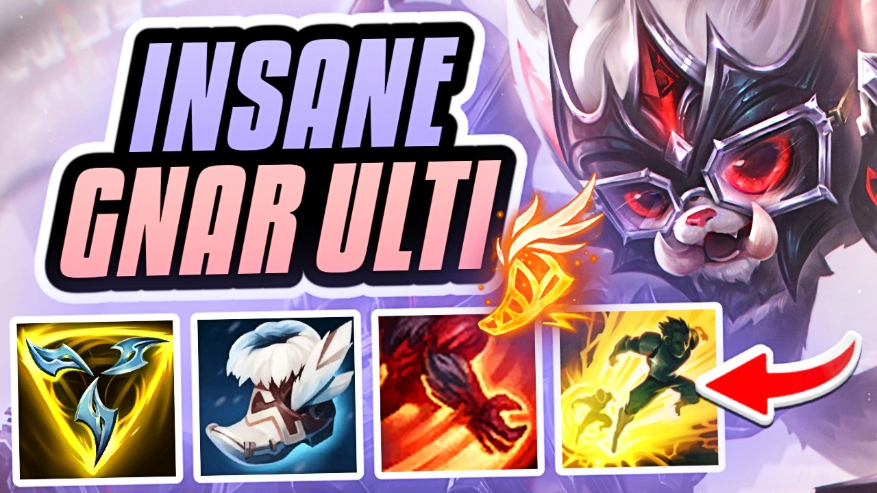 THE MOST INSANE FLASH ANIMATION CANCEL GNAR ULTI YOU WILL EVER SEE!!! Season 16 Gnar Ranked Gameplay