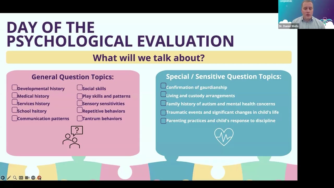 What Will we Talk About in an Autism Evaluation?