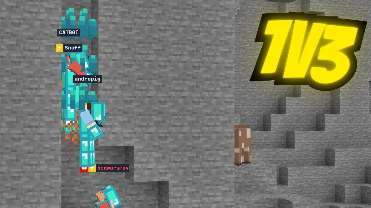 Bloxd.io MANHUNT VS 3 Hunters!