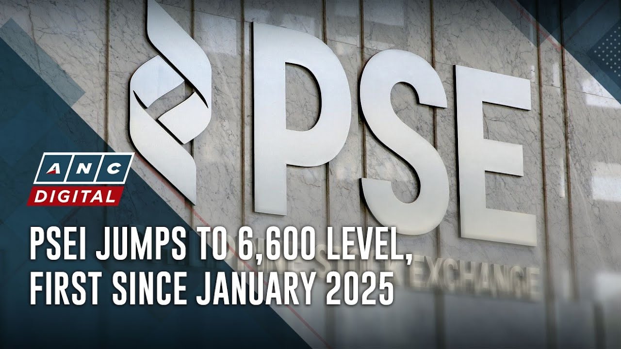 PSEi jumps to 6,600 level, first since January 2025