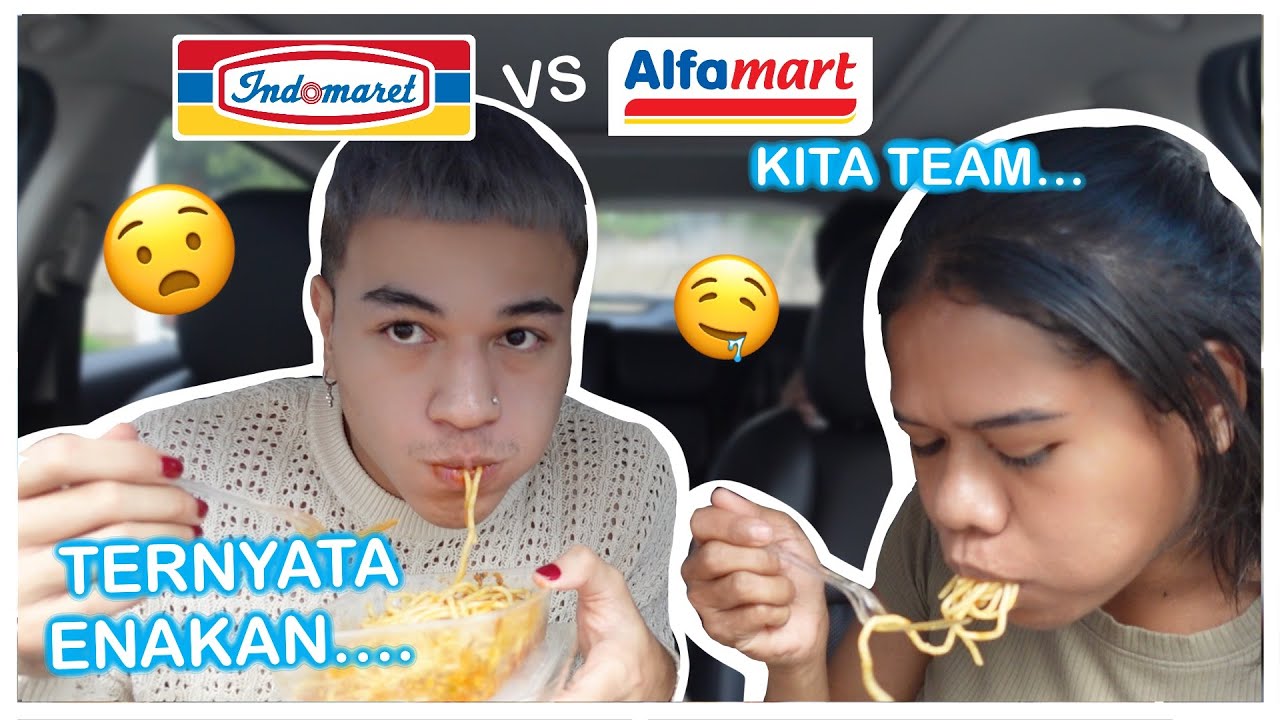 BATTLE MAKANAN ALFA VS INDOMARET W/ MAYNJING