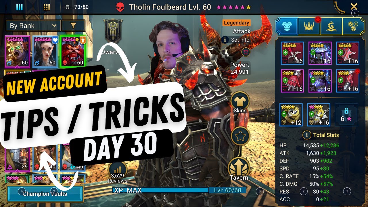 NEW PLAYER TIPS/TRICKS FOR NEW ACCOUNTS DAY 30 UPDATE RAID: SHADOW LEGENDS