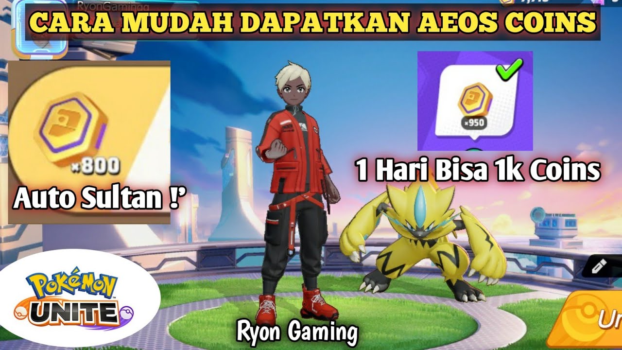 Tutorial Mendapatkan AEOS Coin Pokemon Unite