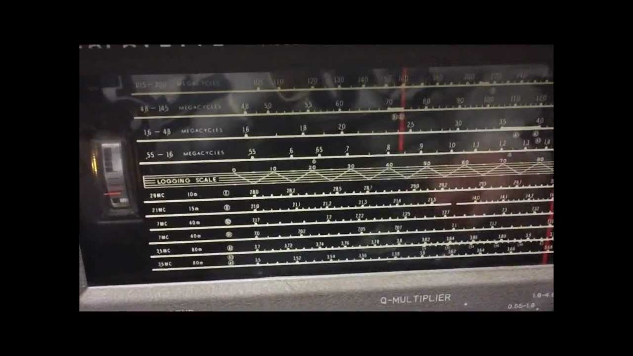 Lafayette KT-320 Shortwave Receiver Walk through & lots of band scanning
