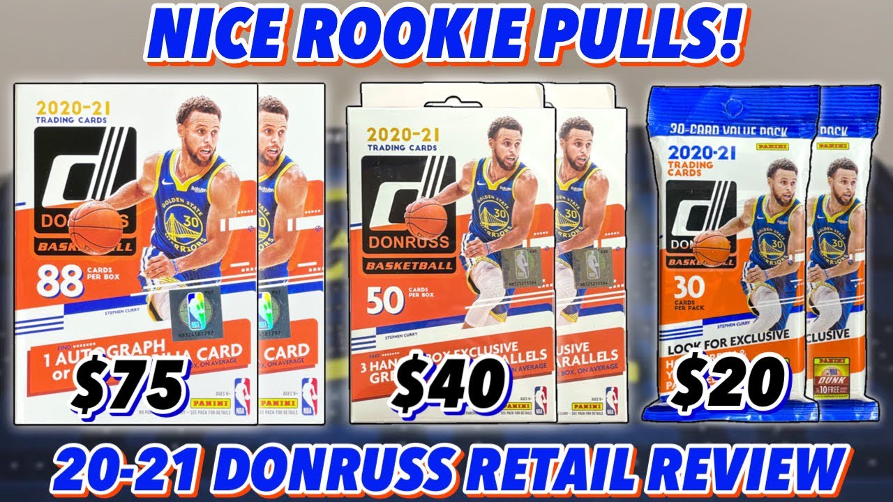 *Nice Rookie Pulls!* 2020-21 Panini Donruss Basketball Retail Blaster, Hanger, & Fat Pack Review