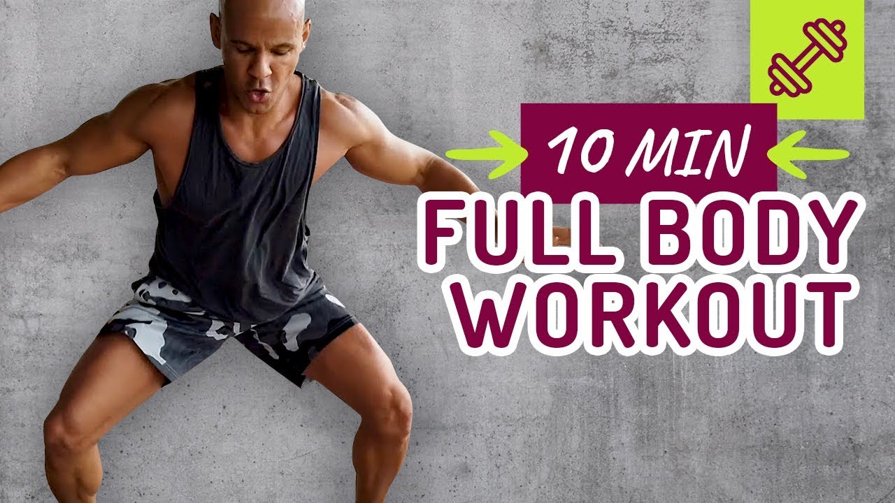10 min Full Body Workout zum mitmachen für Zuhause. Coach Cecil