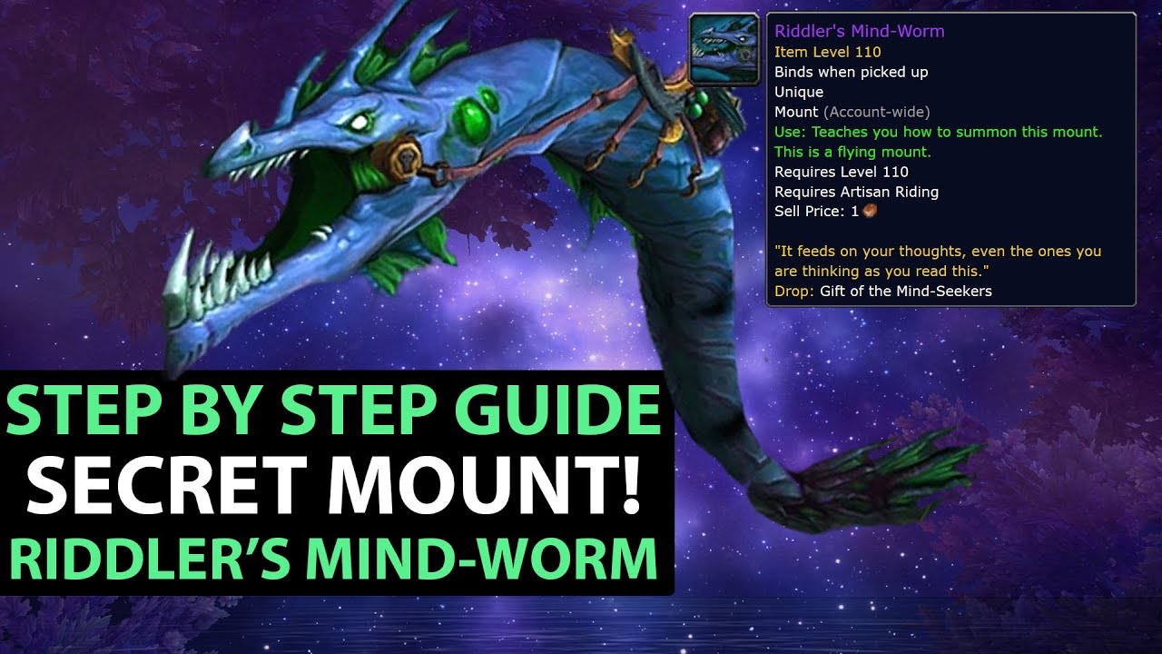 World Of Warcraft Legion SECRET MOUNT Riddler's Mind Worm - All Page Locations FULL GUIDE