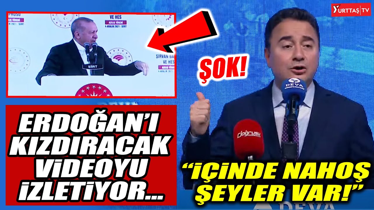 Ali Babacan Erdoğan'ı kızdıracak videoyu izletti! 