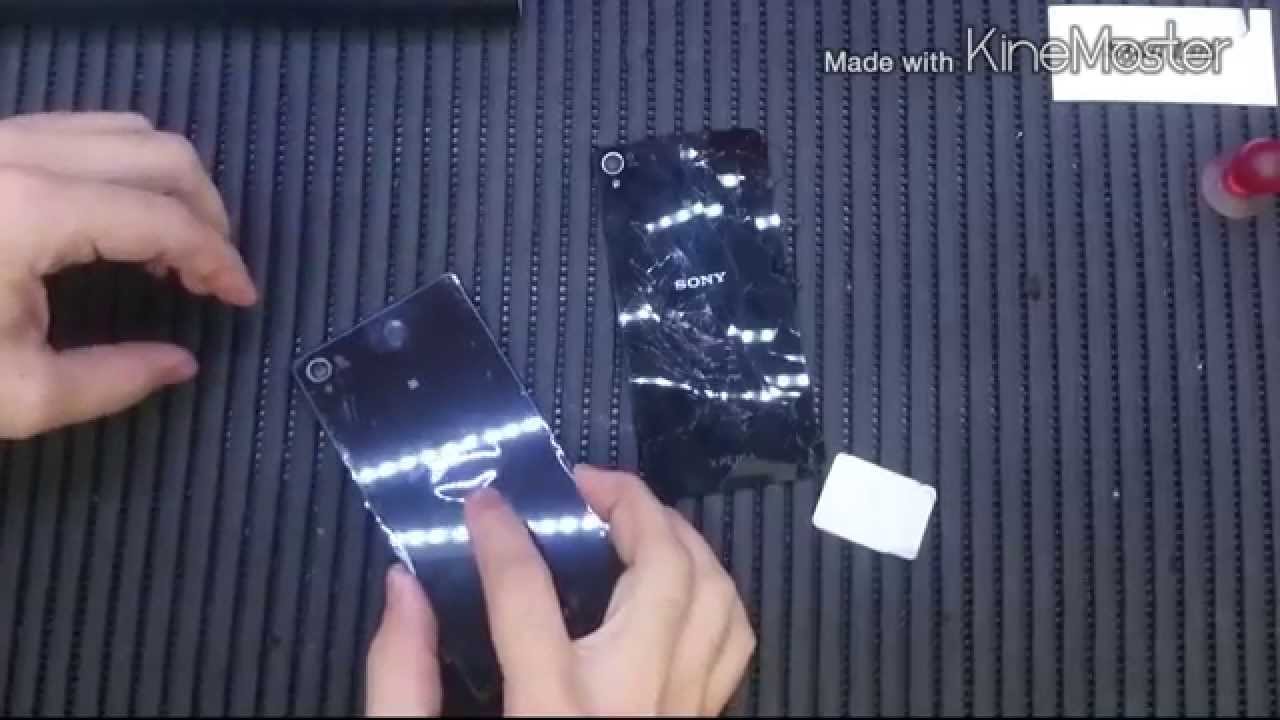 Como trocar tampa traseira Sony Xperia Z3 Tutorial vedação (branco e preto)