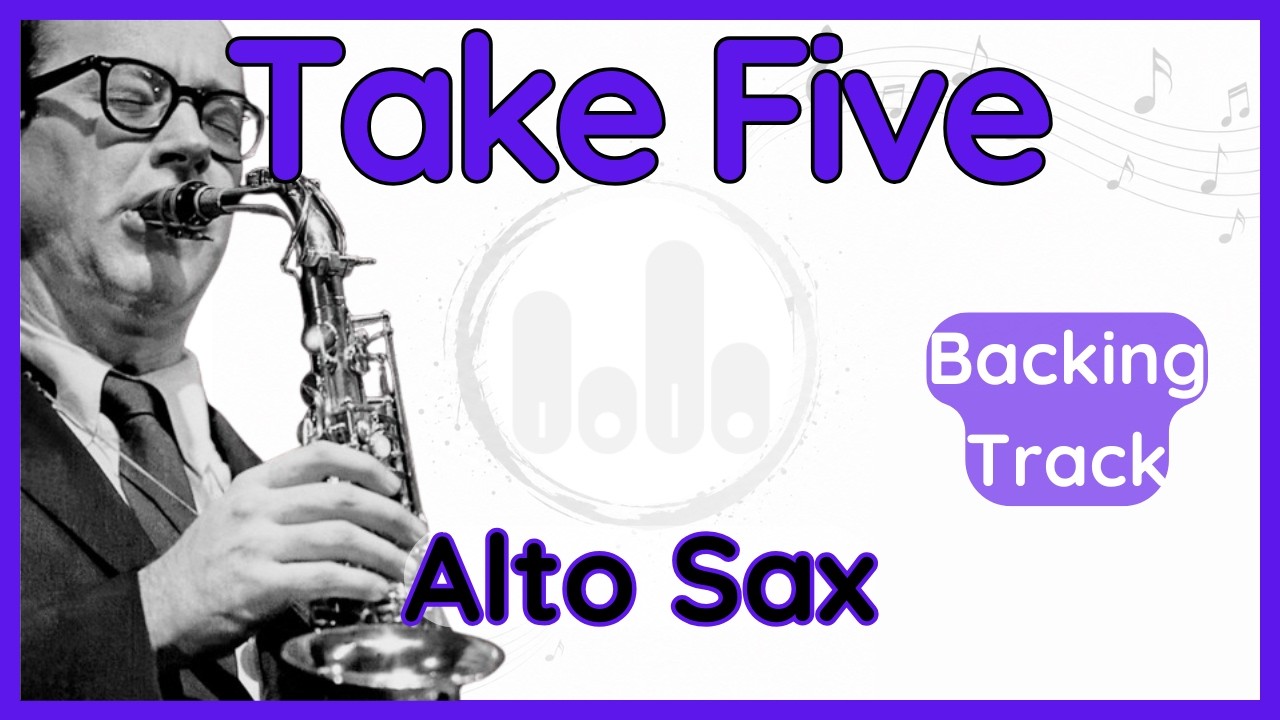 Take Five · Backing Track (Paul Desmond) Alto Sax Transcription in Eb