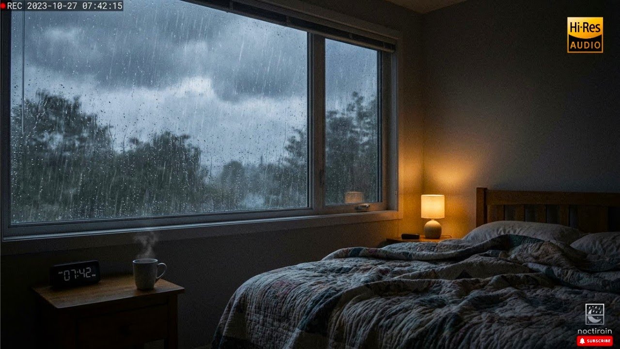 Let Your Worries Melt. Rainy Piano Therapy ☔ Healing Music to Relax, Unwind, and Fall Asleep Fast