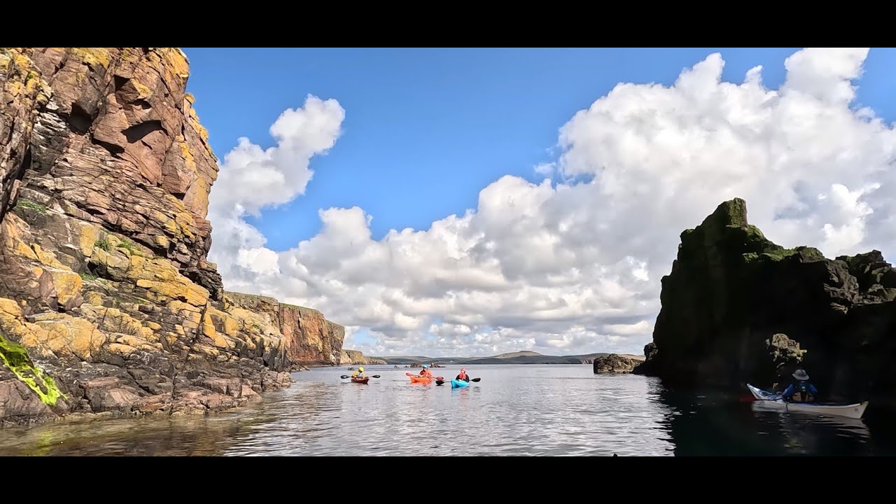 Video 2 of 5. Shetland sea kayak paddle from Easter Skeld (HU 313 448) to Wester Wick on 23 Jul 2024