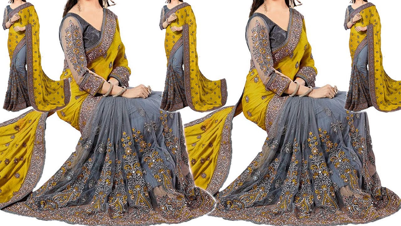 Buy Embroidery Multicoloured Saree with Price || Georgette Saree || Chiffon Saree || Silk Saree