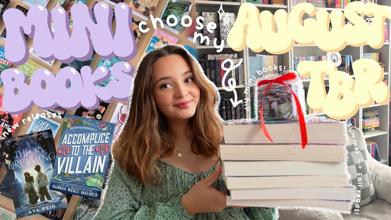 *MINI BOOKS* choose my August TBR! 📖🌱🍄✨