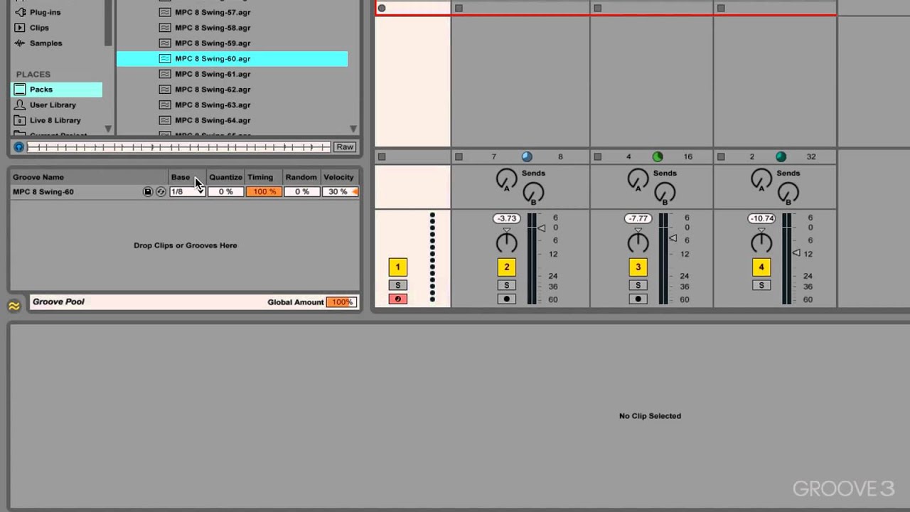 Ableton Live 9 Grooves And The Groove Pool