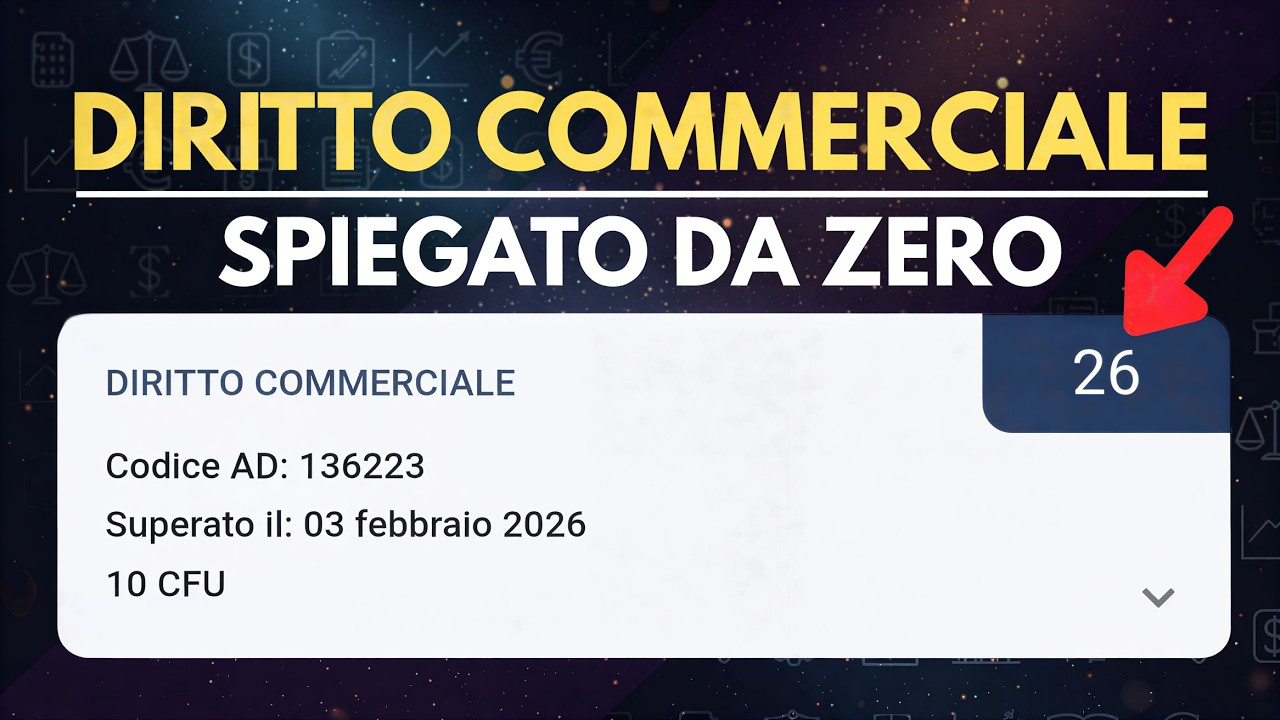 DIRITTO COMMERCIALE COMPLETO - Spiegato da Zero (Ripasso Esame)