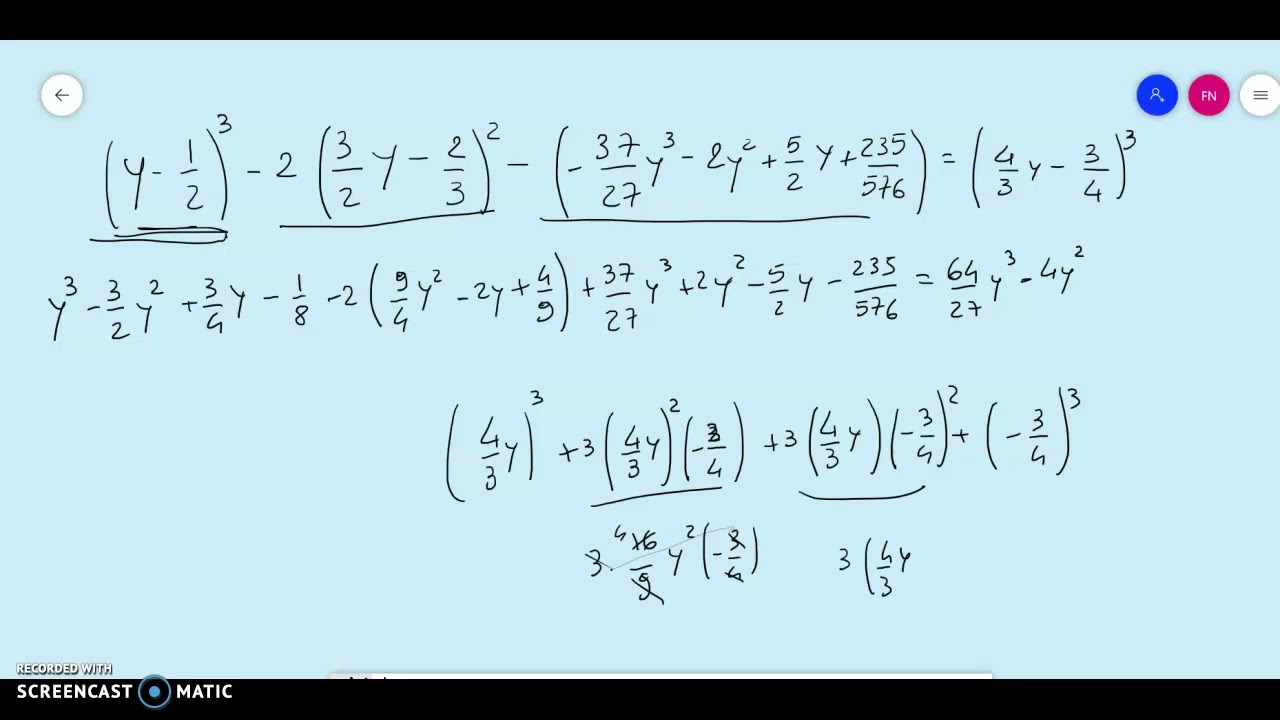 Equazione con coefficienti frazionari