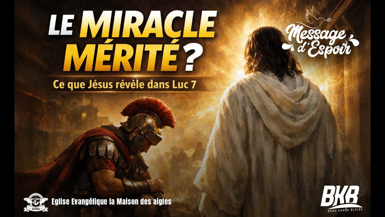 Le Miracle mérité ? | Ce que Jésus révèle dans Luc 7 | Rév. Blaise Kanga | Message d'espoir - Ep 132