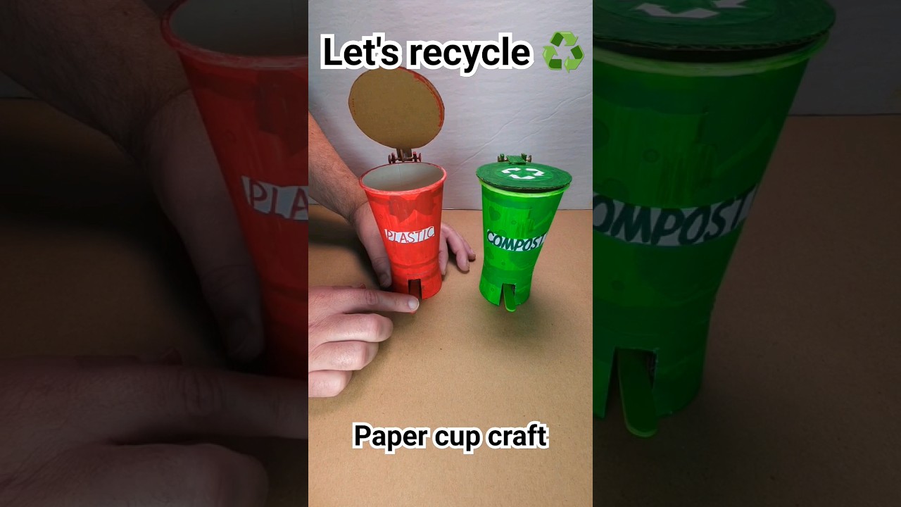 #school project #crafting tutorial #kids craft #recycle bin #paper craft #kids art #how to video