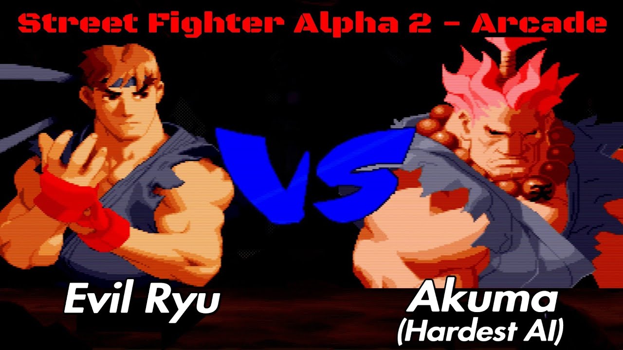 [PS5] Evil Ryu - Arcade Hardest AI - Street Fighter Alpha 2 - SF 30th Collection