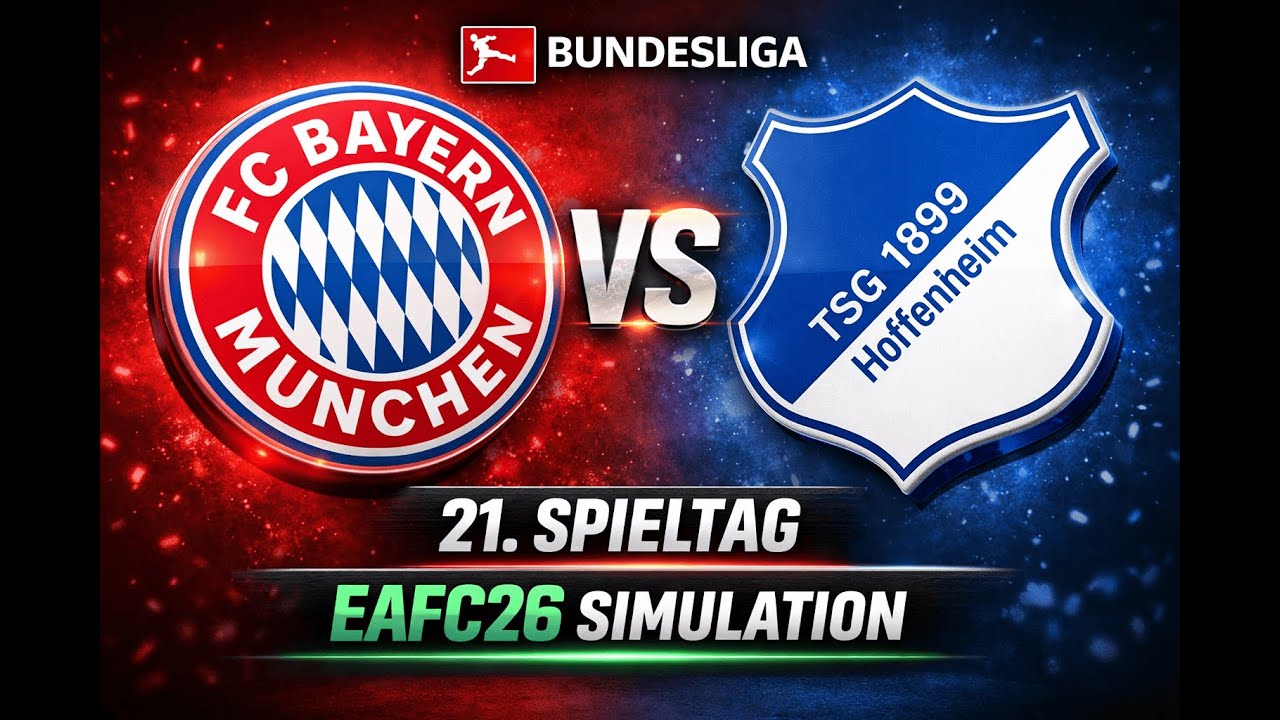 FC Bayern München vs. TSG 1899 Hoffenheim | 21. Spieltag – EAFC26 Simulation