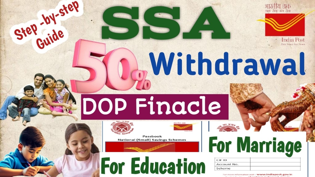 SSA Half Withdrawal Process in Finacle | How to Withdrawal Sukanya Samriddhi Account By Telugu |