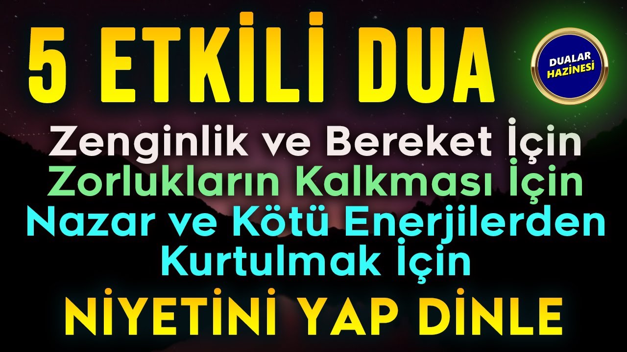 MUCİZE 5 DUA DİNLE Dilekler İçin Rukye Dualar Hazinesi