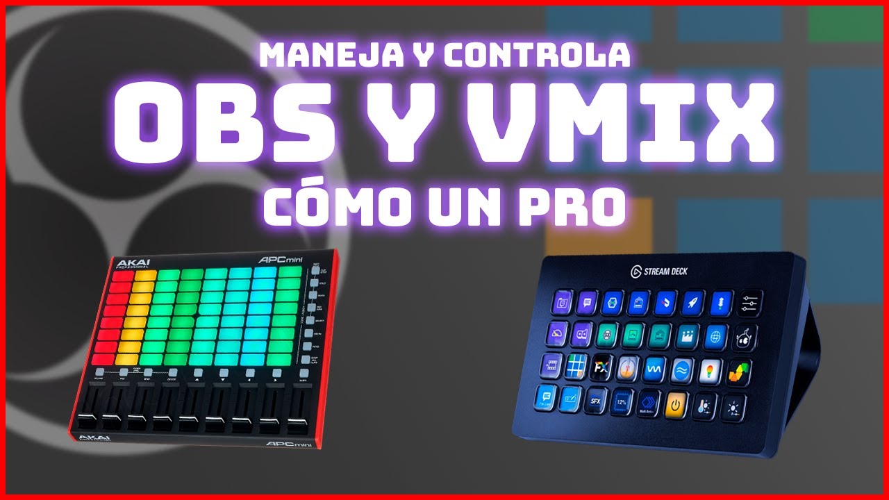 🎚 Cómo CONTROLAR VMIX y OBS con CONTROLADORA MIDI ✅