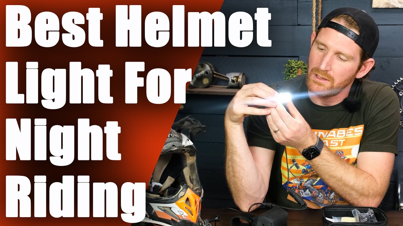 Best Enduro Night Riding Helmet Light | Oxbow Voyager Dirt Bike Helmet Light Kit Test And Review