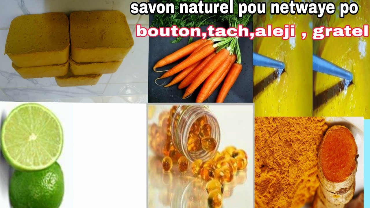 Savon curcuma ,safran # pou netwaye po,bouton # tach # po gra # lap fe po ou fen anpil